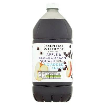 Essential Waitrose & Partners Partners Apple & Blackcurrant Squash Double Strength (1.5L)