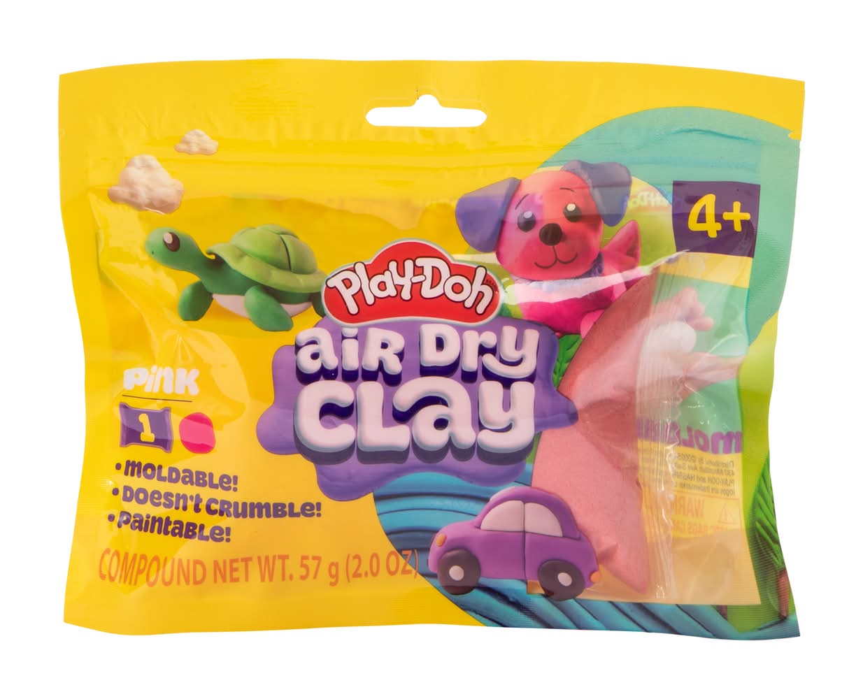 Play-Doh Air Dry Clay 2oz Pink