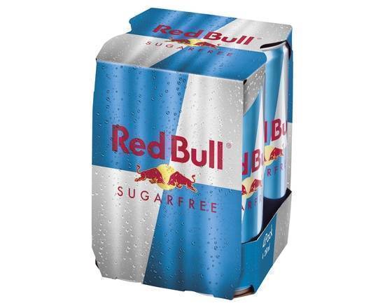 Red Bull Energy Drink Sugar Free 250ml (4 Pack)