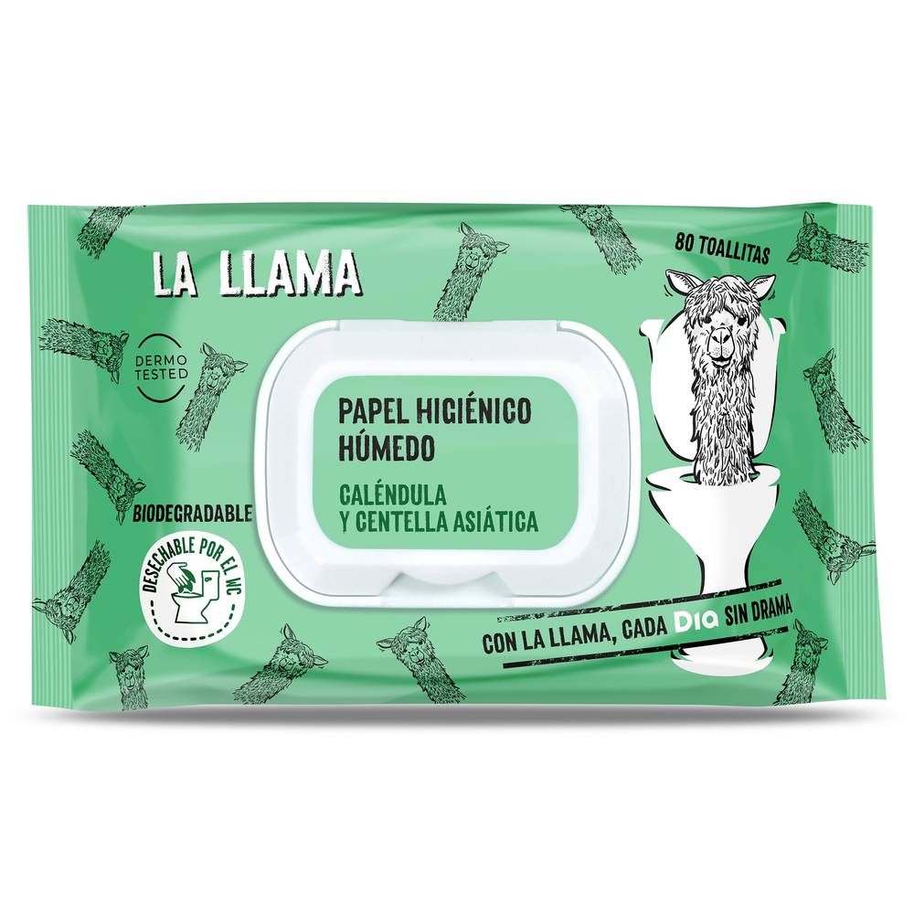 Papel Higiénico Húmedo Fresh La Llama Dia Bolsa 80 Unidades