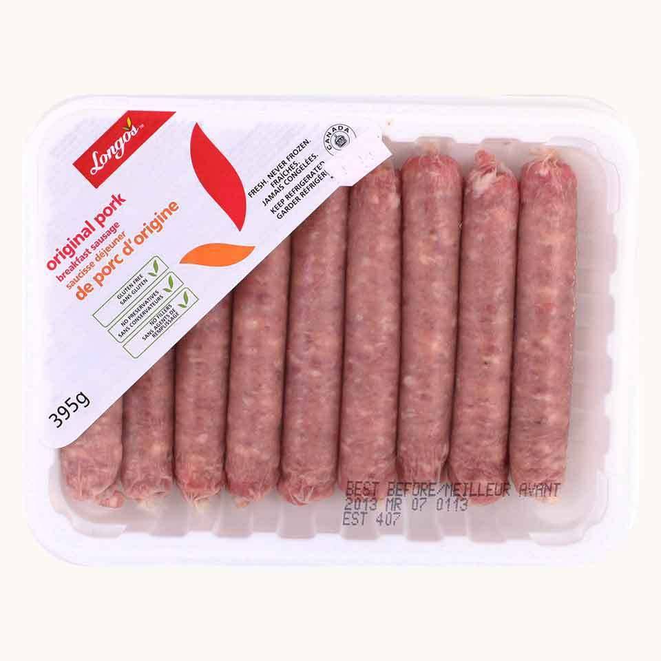 Longo's Orig Pork Brkfst Sausage Delivery Near Me Order Online Uber