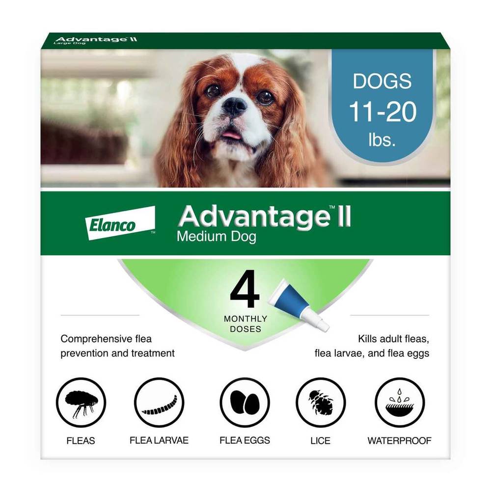Bayer Advantage Ii Topical Flea Treatment For Medium Dogs (0.14 oz)