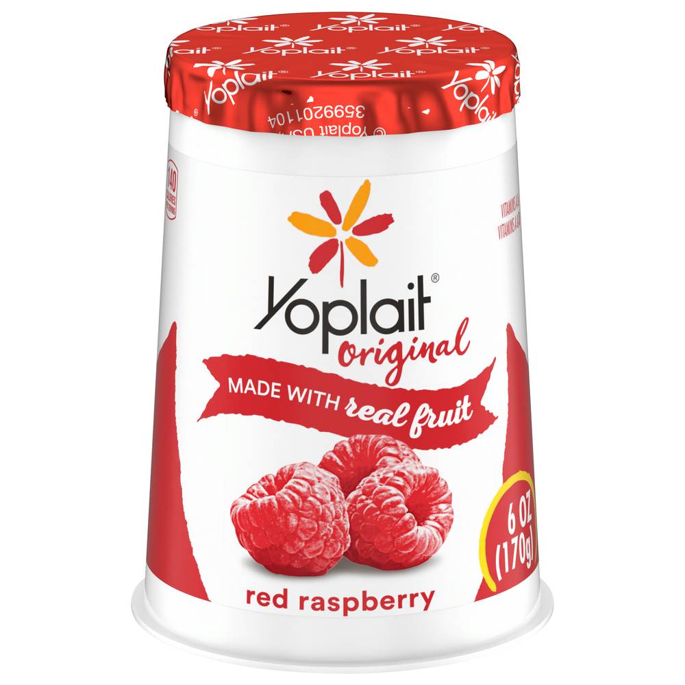 Yoplait Original Low Fat Yogurt, Red Raspberry (6 oz)