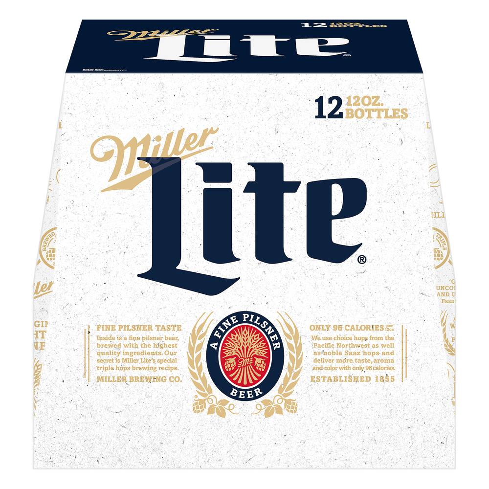 Miller Lite A Fine Pilsner Beer (12 x 12 fl oz)