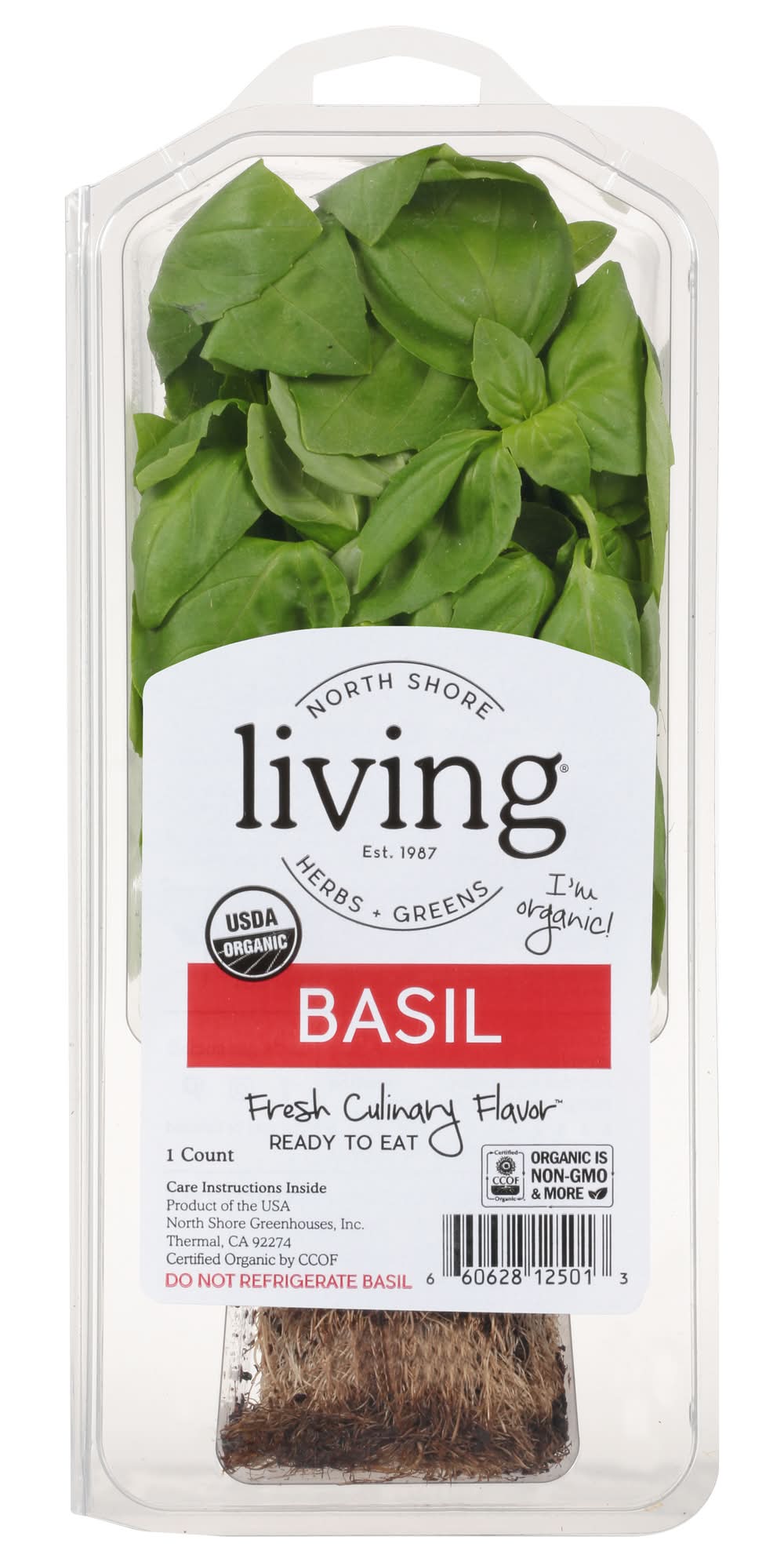 North Shore Living Organic Basil Herb
