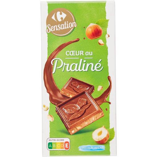 Carrefour Sensation - Cœur au praliné chocolat au lait