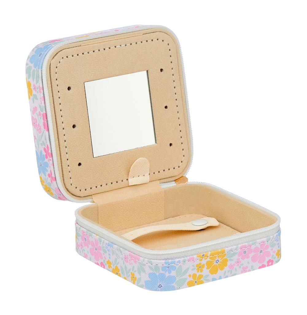 Summer Floral Pattern Jewelry Storage Case