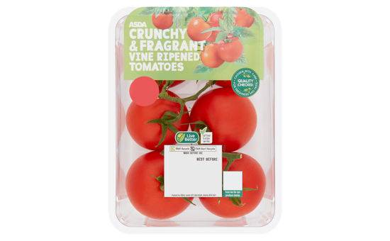 Asda Crunchy & Fragrant Vine Ripened Tomatoes