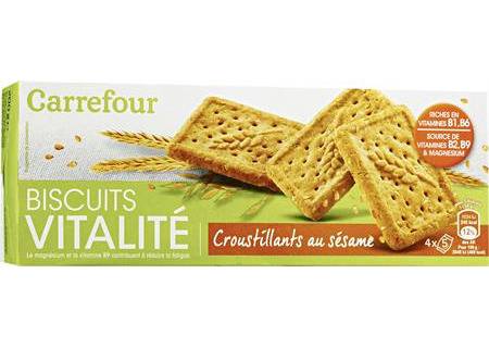 Biscuits au sésame CARREFOUR - la boîte de 200g