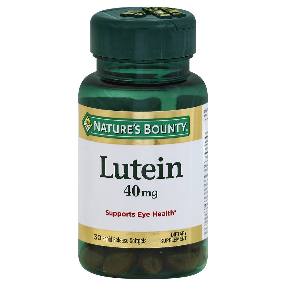 Nature's Bounty Lutein Softgels 40 mg (30 ct)
