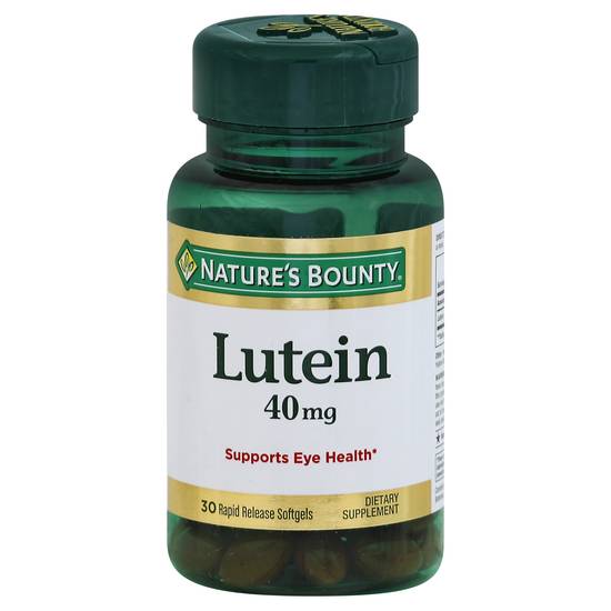 Nature's Bounty Lutein Softgels 40 mg (30 ct)