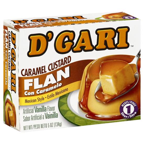 D'gari Caramel Custard Flan