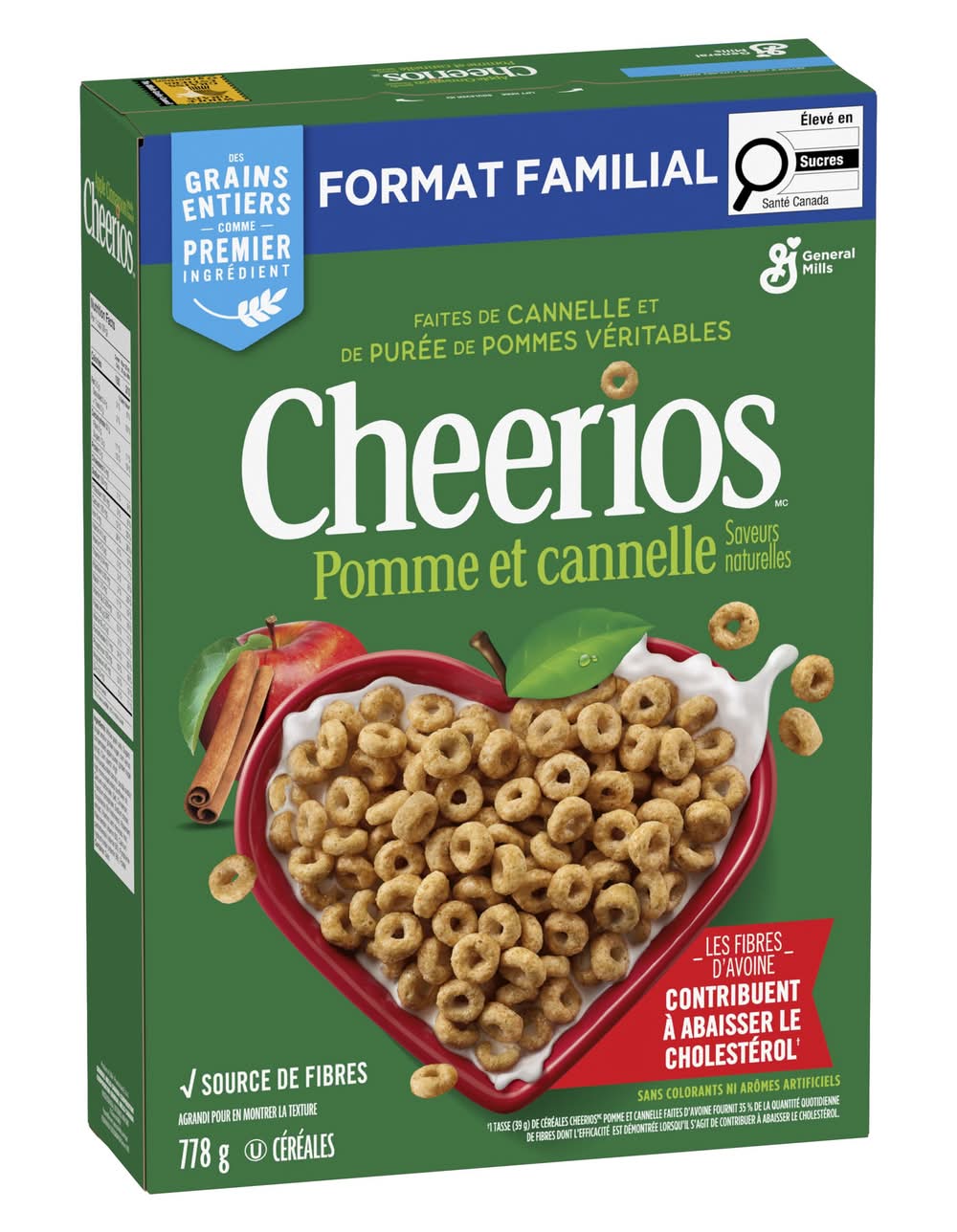 Cheerios Cereal Family Size, Apple Cinnamon (778 g)