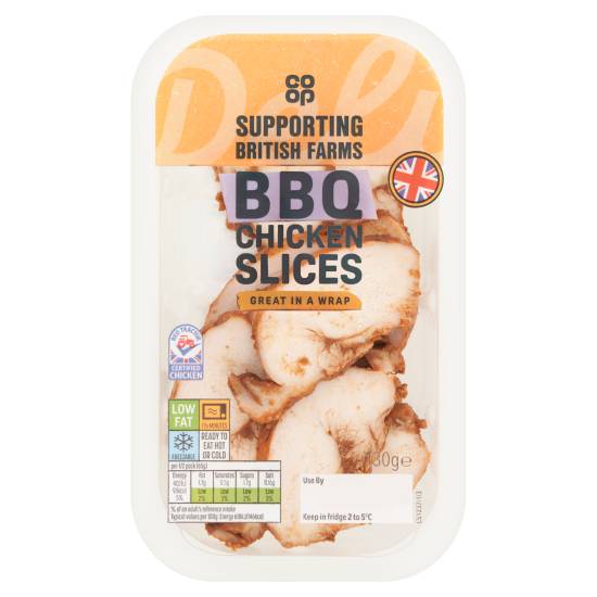 Co-Op Ready To Eat Bbq Chicken Slices 130g