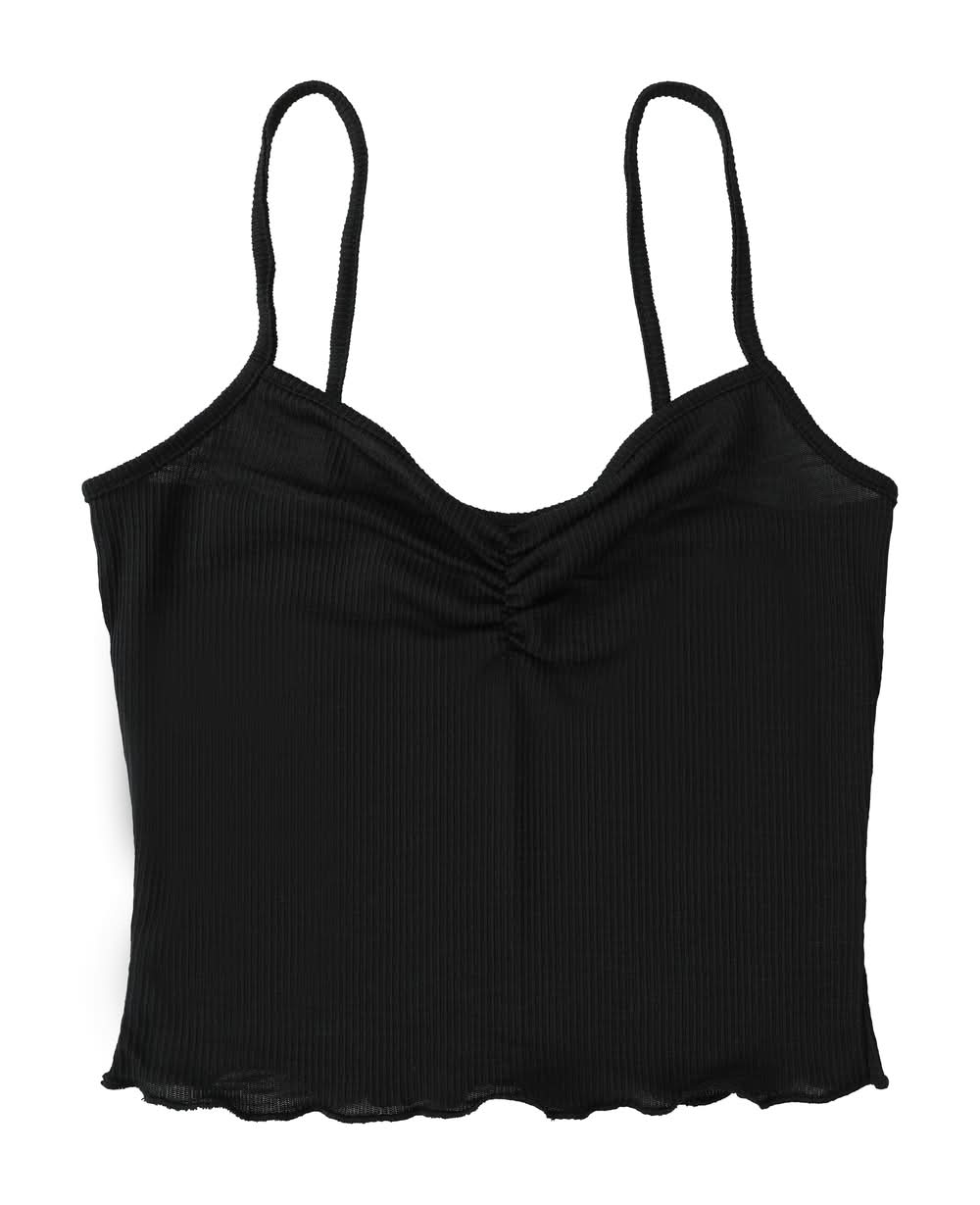 Juniors Rib Edge Tank Large Black