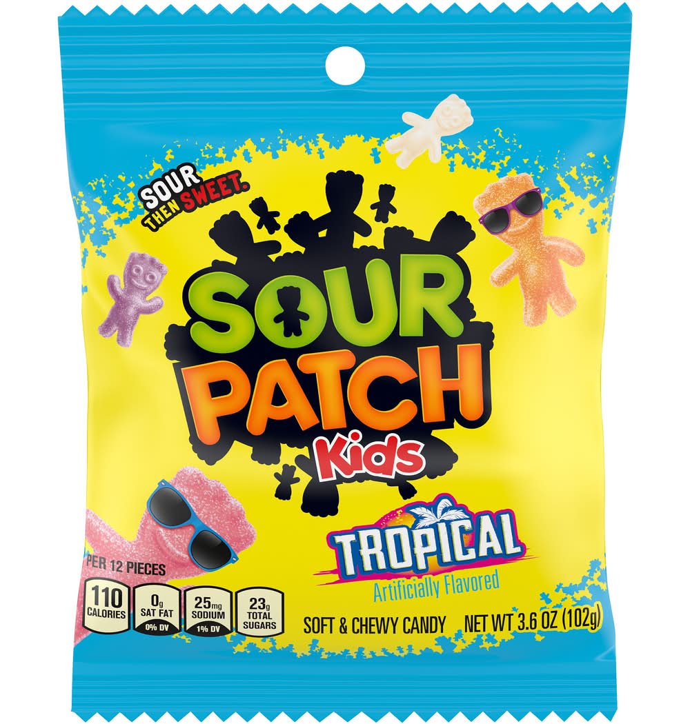 Sour Patch Kids Tropical Soft & Chewy Candy (3.6 oz)