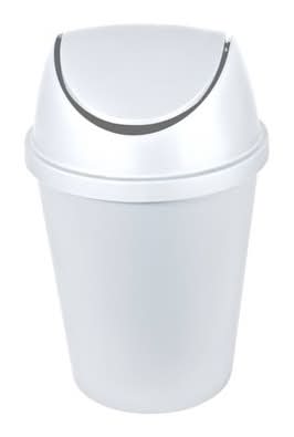 Hefty Swing Lid Waste Can 2.4 Gal, White
