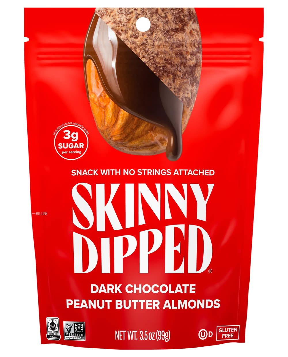 Skinny Dipped Dark Chocolate Peanut Butter Almonds (3.5 oz)