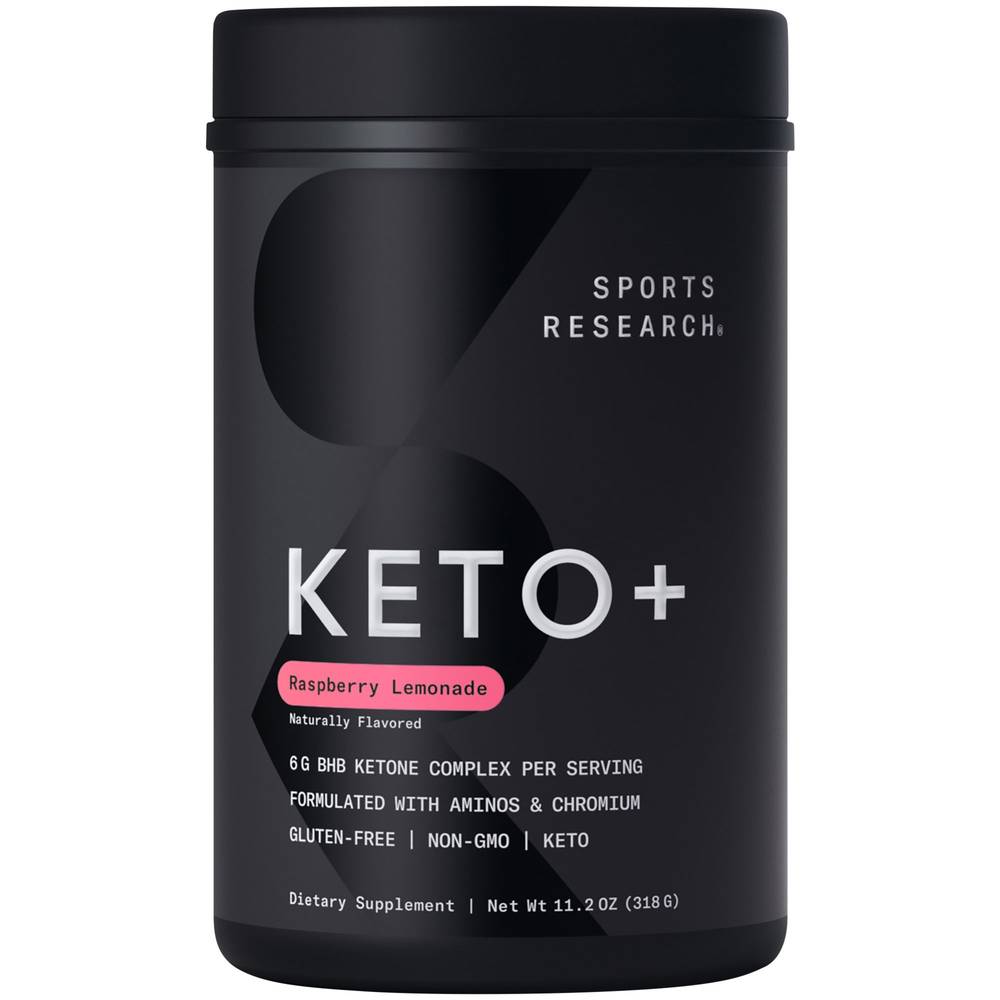 Keto+ Formulated With Aminos & Chromium - Raspberry Lemonade (11.2 Oz. / 30 Servings)