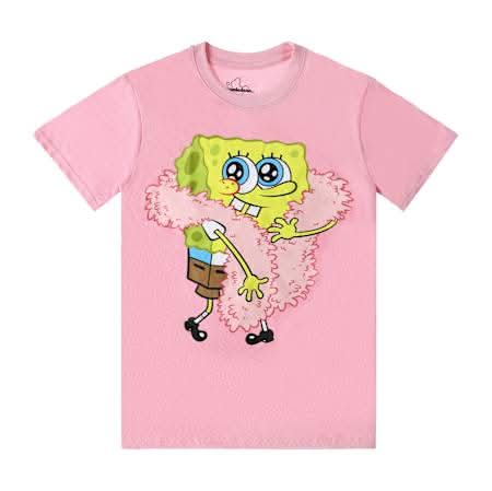 Nickelodeon™ SpongeBob SquarePants™ Feather Graphic Tee Large Pink