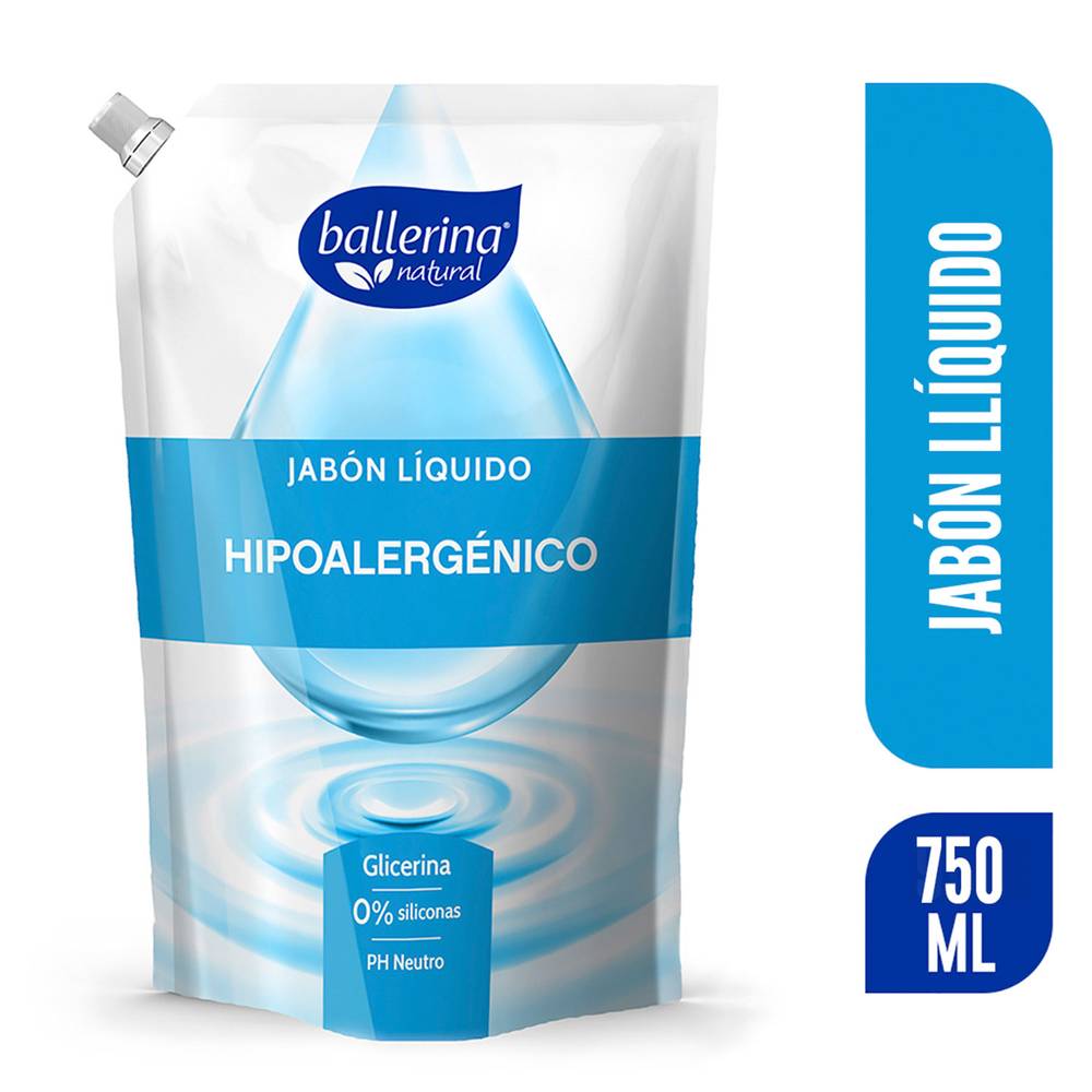 Ballerina jabón líquido hipoalergénico (doypack 750 ml)