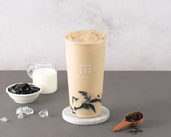 仙草凍奶茶 Milk Tea with Grass Jelly