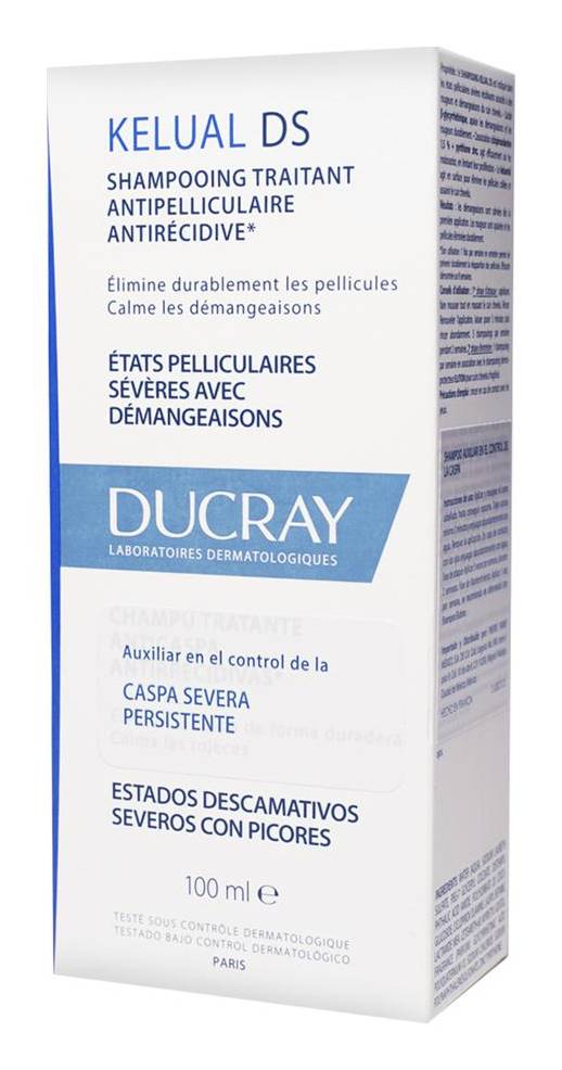 Ducray · Kelual ds shampoo para caspa severa (100 ml)