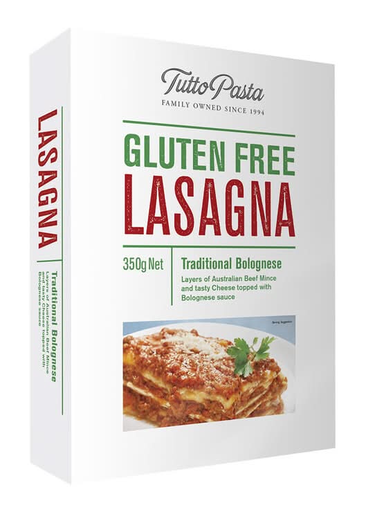 Tutto Pasta Frozen Gluten Free Lasagne (350g)