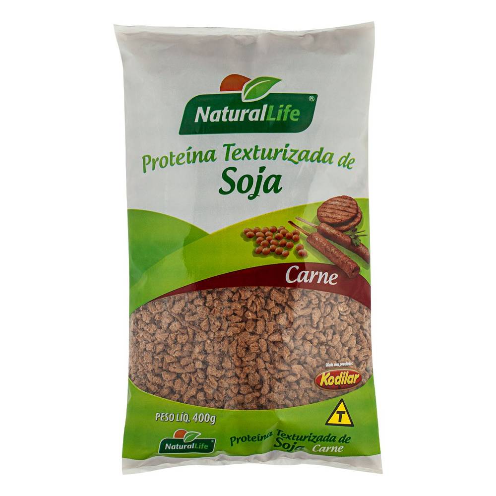 Kodilar proteína de soja natural life carne (400g)