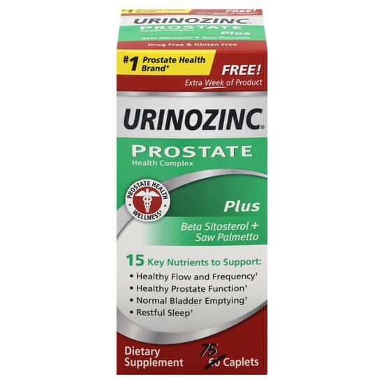 Urinozinc Prostate Plus, Saw Palmetto & Beta Sistosterol Supplement