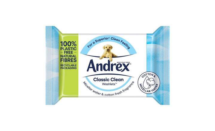 Andrex Classic Clean Washlets Single 36 Sheets (403421)