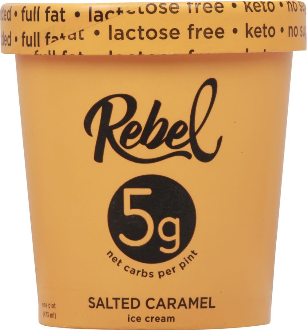 Rebel Ice Cream, Salted Caramel (1 pint)