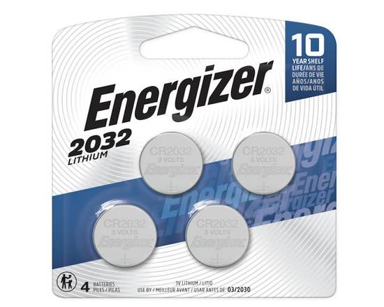 Energizer · Pile au lithium Energizer 2032, paquet de 4 (4 Energizer 2032) - Coin lithium battery (4 units)