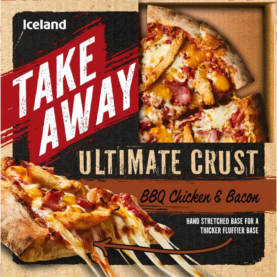 Iceland Ultimate Crust Bbq Chicken & Bacon Pizza