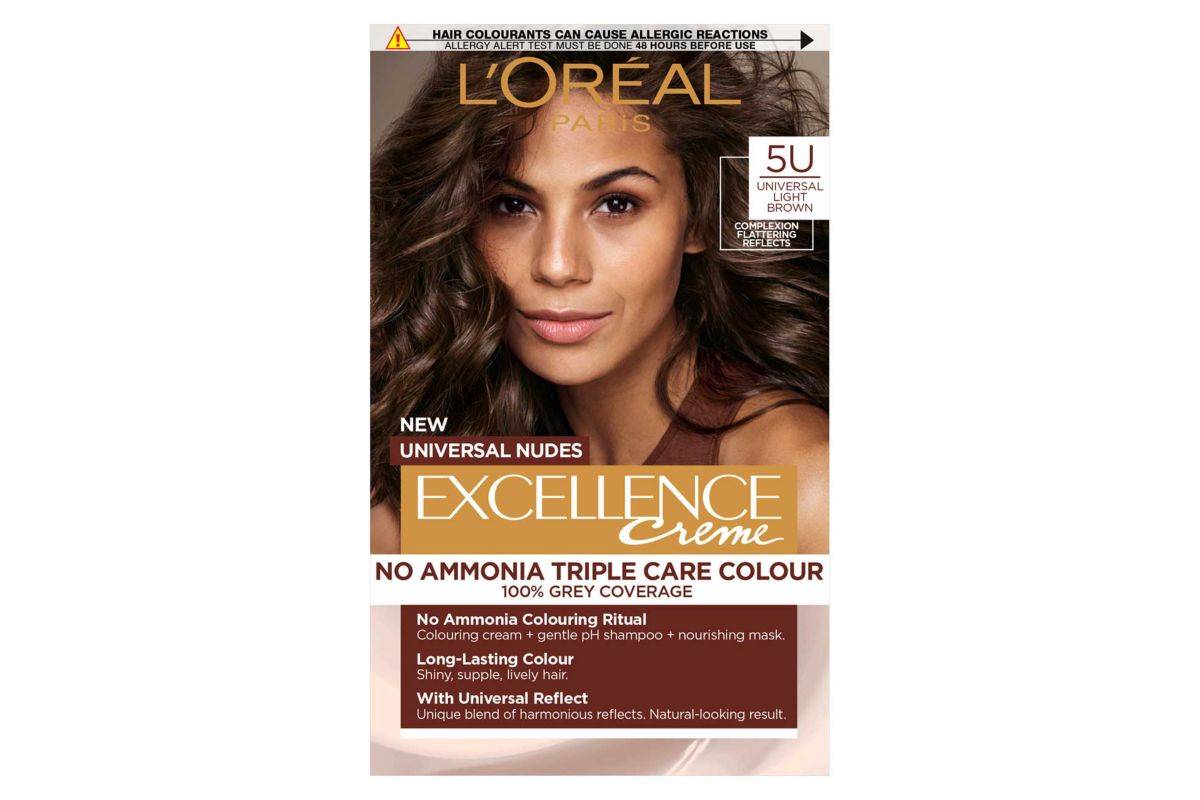 L�Or�al Paris Excellence Cr�me Universal Nudes Ammonia Free Permanent Hair Dye, 5U Universal Light Brown