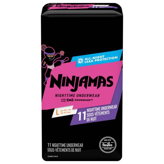 Ninjamas L/Xl Nighttime Underwear (11 ct)