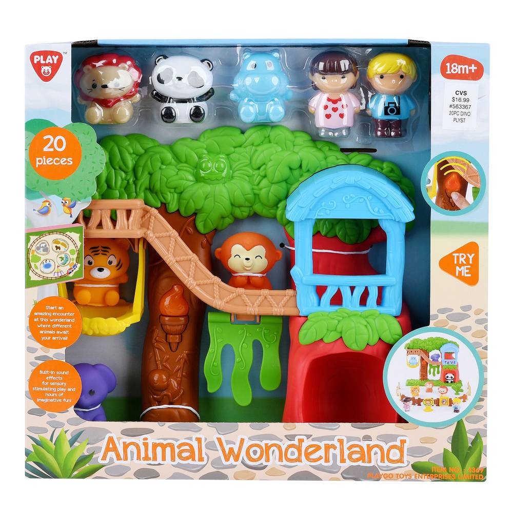 Animal Playsets, 20 Pc, Assorted