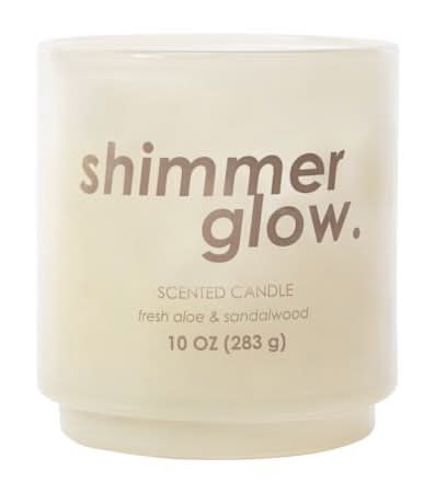 Scented Candle 10oz Shimmer Glow.