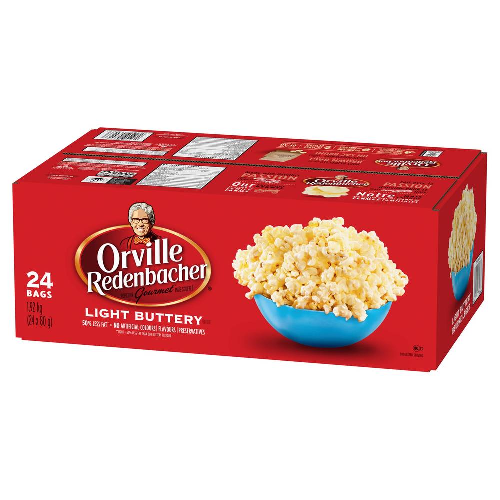 Maïs À Éclater Orville Redenbacher’S, Léger Gout De Beurre, 24 × 80 G