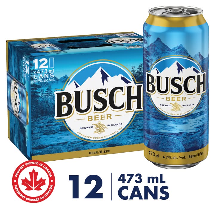Busch Lager Beer (12 x 473 ml)