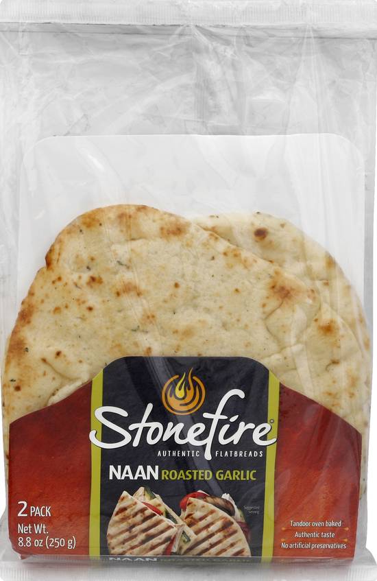 Stonefire Roasted Garlic Naan (2 ct)