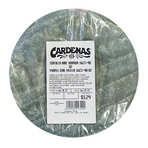 Purple Corn Tortilla (36 tortillas)