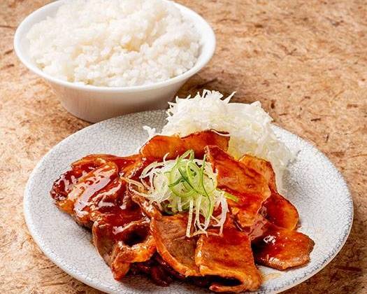 ぶたバラ定食 Grilled Pork Set Meal (Belly)