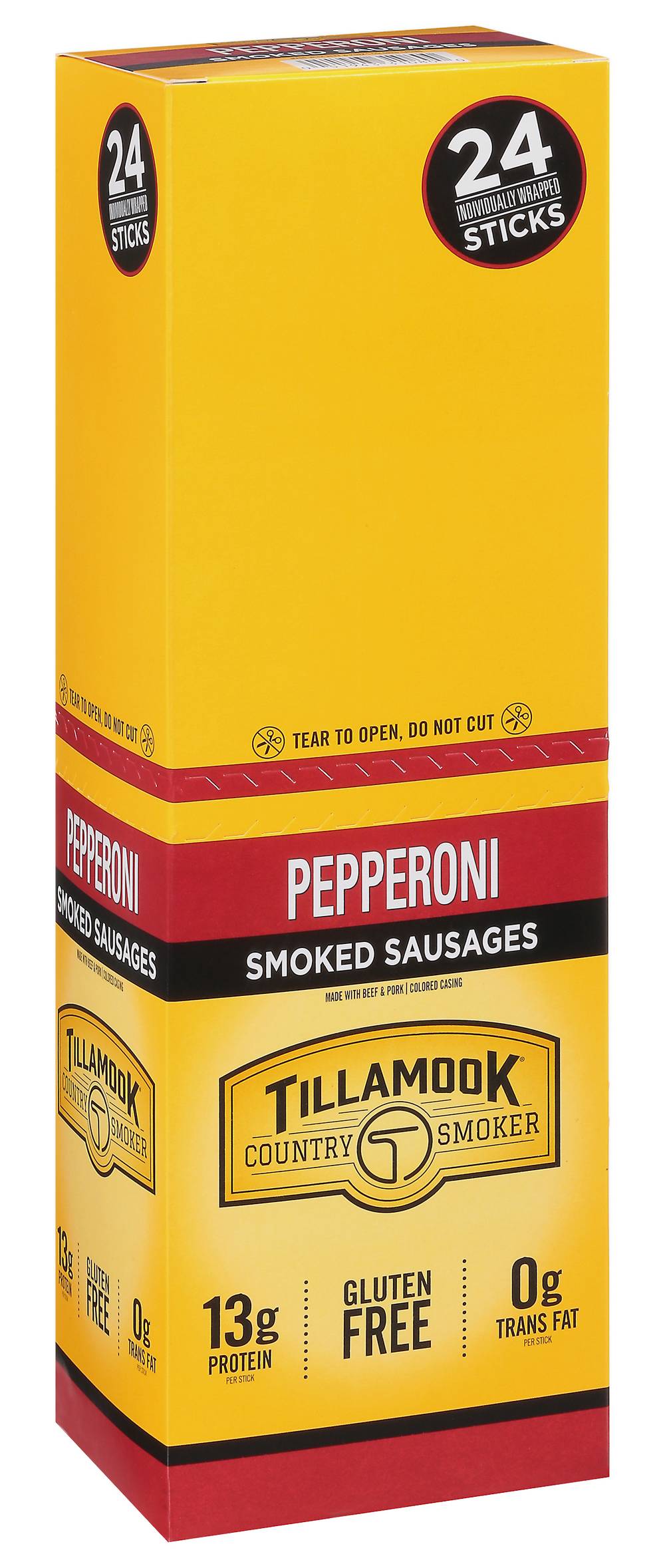 Tillamook Smoked Sausages, Pepperoni (1.44 oz, 24 ct)