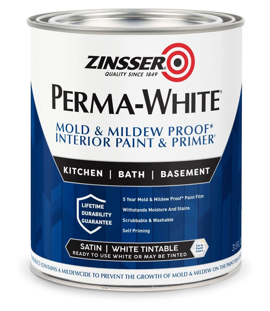 Zinsser Perma-White Satin White Interior Paint ( 1-quart )