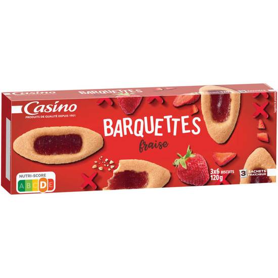 Biscuits - Barquettes - Fraise - Gouter enfant