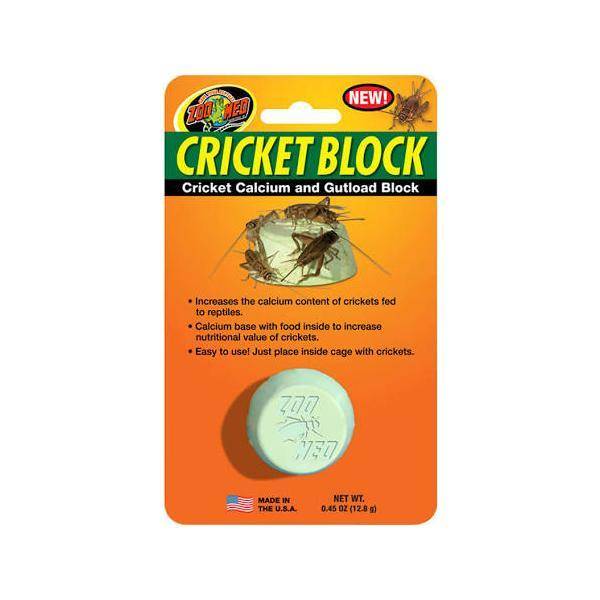 Zoo Med Cricket Block Calcium And Gutload Block Reptile Food, 1 Count