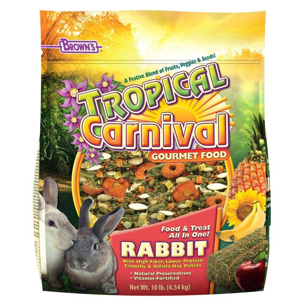 Brown's® Tropical Carnival® Gourmet Rabbit Food (Flavor: Other, Size: 10 Lb)