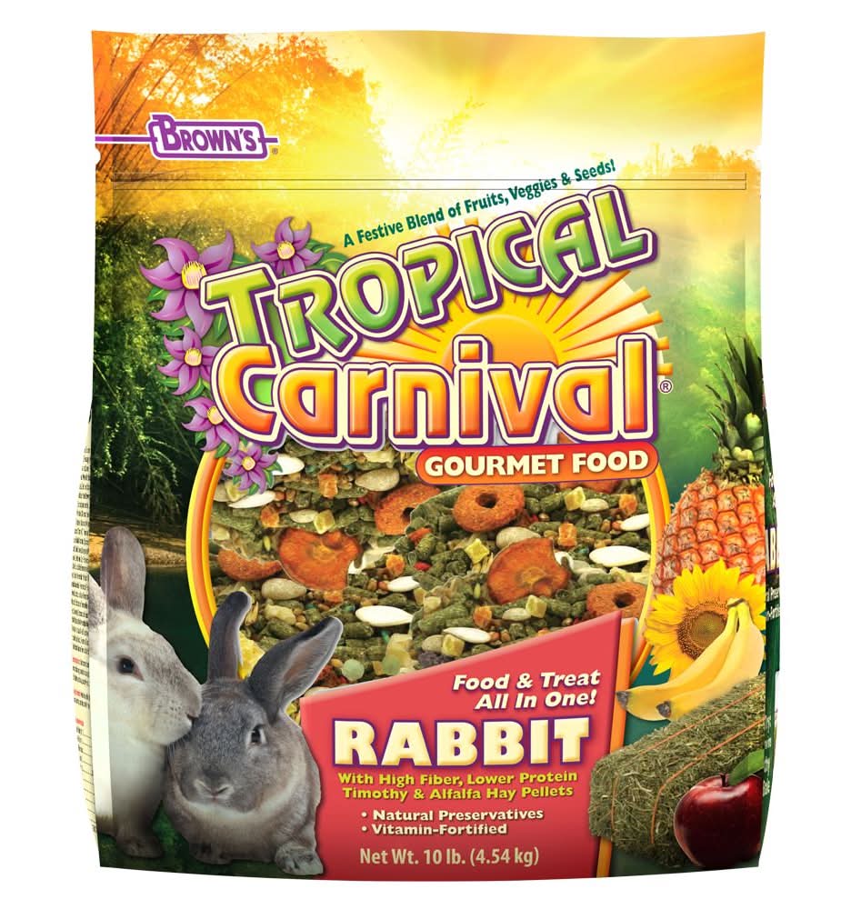 Brown's® Tropical Carnival® Gourmet Rabbit Food (Flavor: Other, Size: 10 Lb)