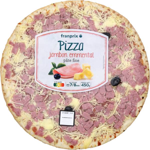 Franprix - Pizza jambon emmental (450g)